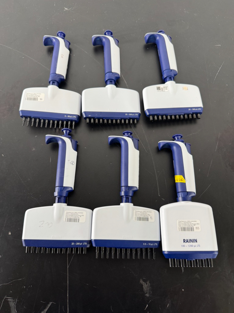 Image of Rainin Pipet-Lite XLS Multichannel Pipettes - Quantity 6